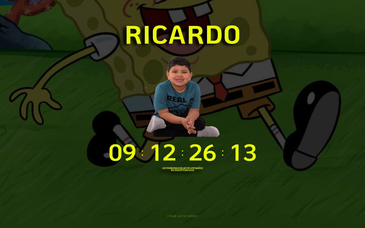 Carrd profile picture for @ricardito